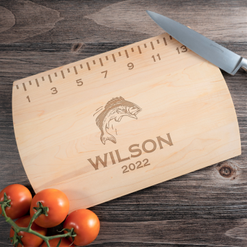 Gone Fishin' | Personalized Engraved Cutting Board